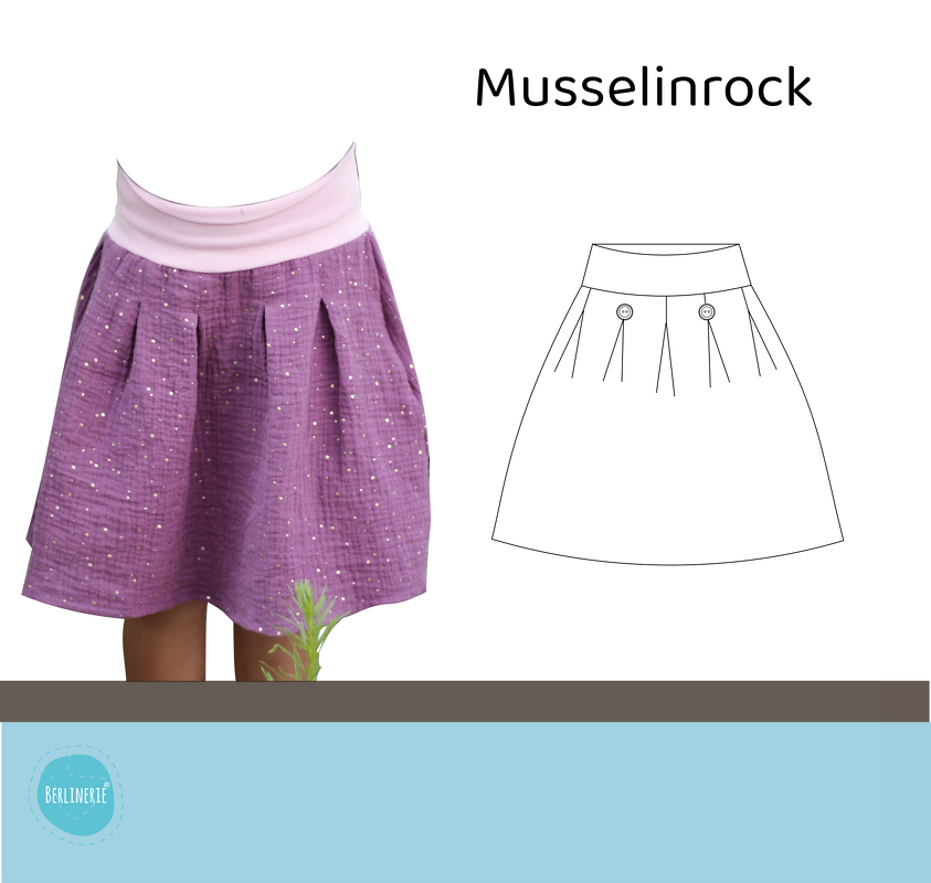 Tutorial Musselin-Hose zu Rock umarbeiten