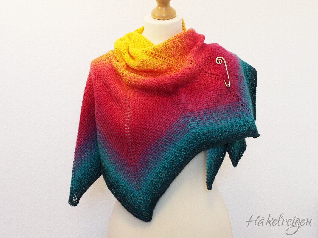 Häkelanleitung Tuch "Altaira" Tunesisch Häkeln - Bild 4