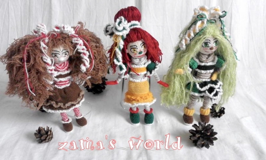 Häkelanleitung Weihnachts-Bande: Lebkuchenmädle Ginga
