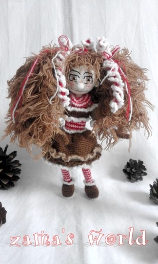 Häkelanleitung Weihnachts-Bande: Lebkuchenmädle Ginga