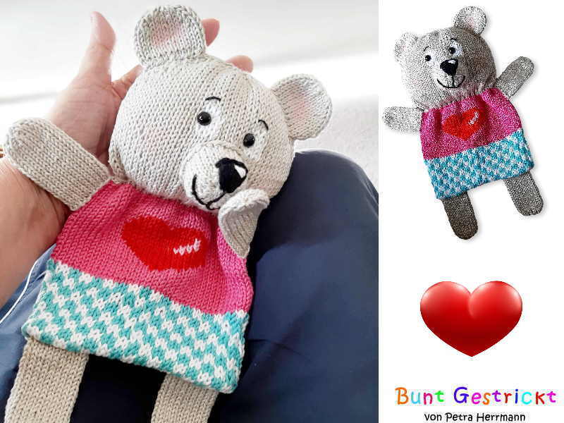 Baby Comforter Bear - Knitting pattern