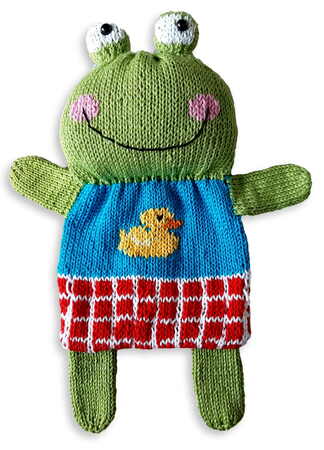 Baby Comforter Frog- Knitting pattern