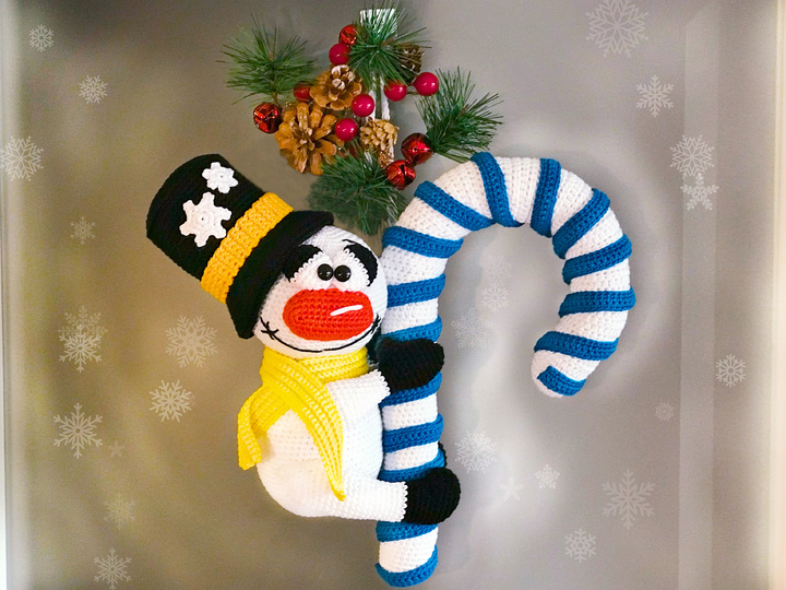 Candy canes man - Crochet Pattern from Diana´s kleiner Häkelshop