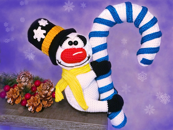 Candy canes man - Crochet Pattern from Diana´s kleiner Häkelshop
