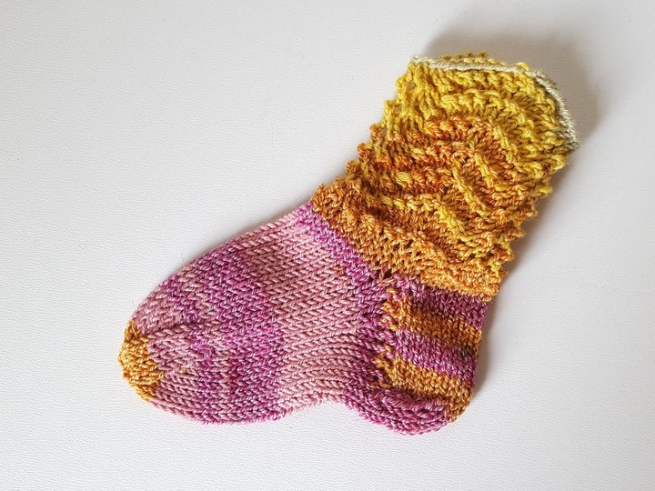 Strickanleitung Baby-Socken, Babysöckchen, Sohlenlänge ca. 11 cm