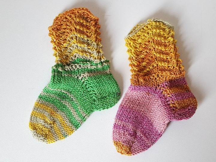 Strickanleitung Baby-Socken, Babysöckchen, Sohlenlänge ca. 11 cm