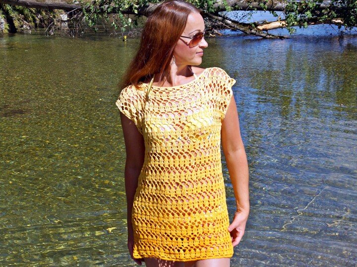 Häkelanleitung Tunika aus Leinen