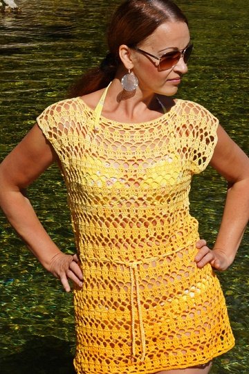 Häkelanleitung Tunika aus Leinen