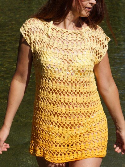 Häkelanleitung Tunika aus Leinen