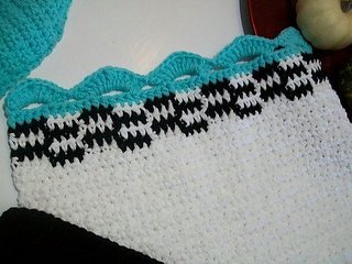 Crochet Pattern stove towel set