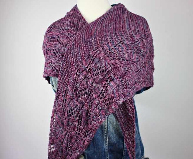Knitting pattern shawl "Lotus"