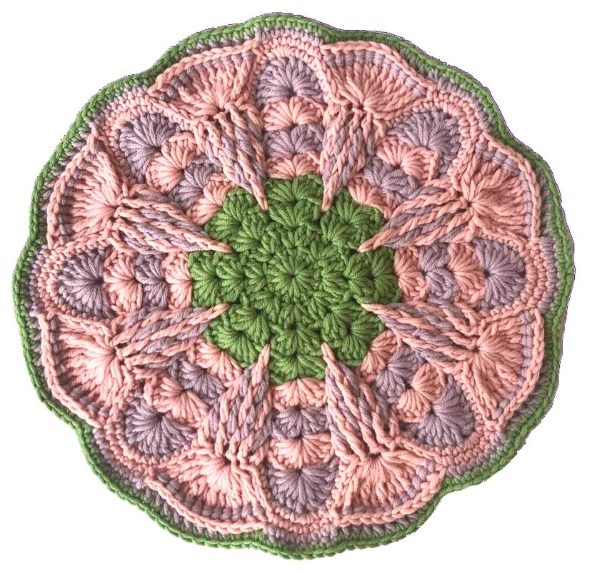 Runde Granny Rosette - Bild 7
