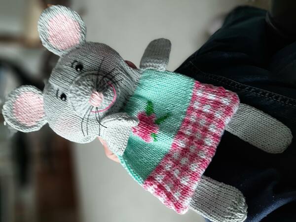 Baby Comforter Mouse- Knitting pattern