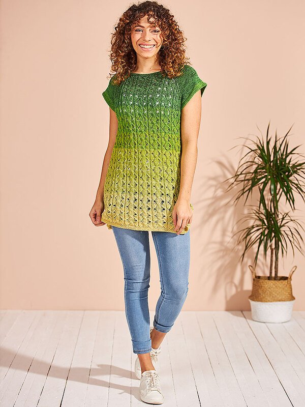 GESTRICKTE TUNIKA IN GRÜN - Bild 2