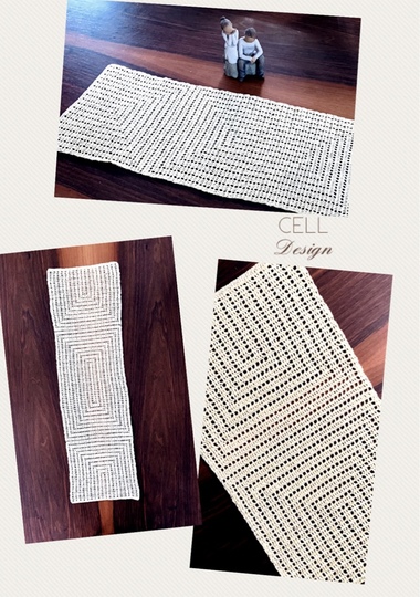 Anleitung Tischdecke geometrische Illusion