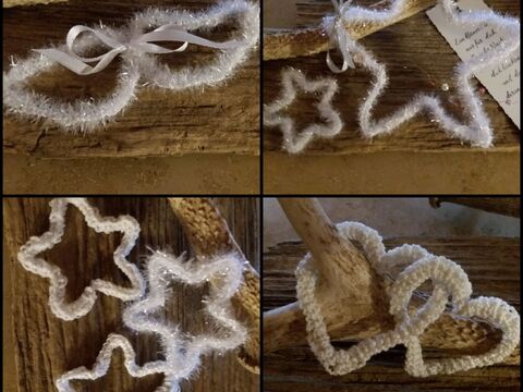 filigrane Sterne , Herzen und Flügel