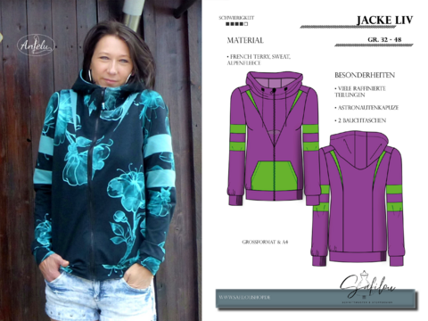 Liv Sweatjacke – Größen 32-48 | Innovatives Design & Vielseitigkeit |