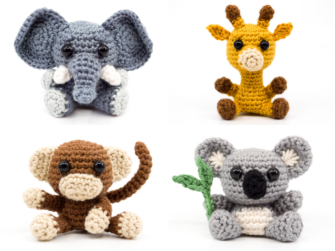 Exotic Animals PDF Crochet Pattern Bundle