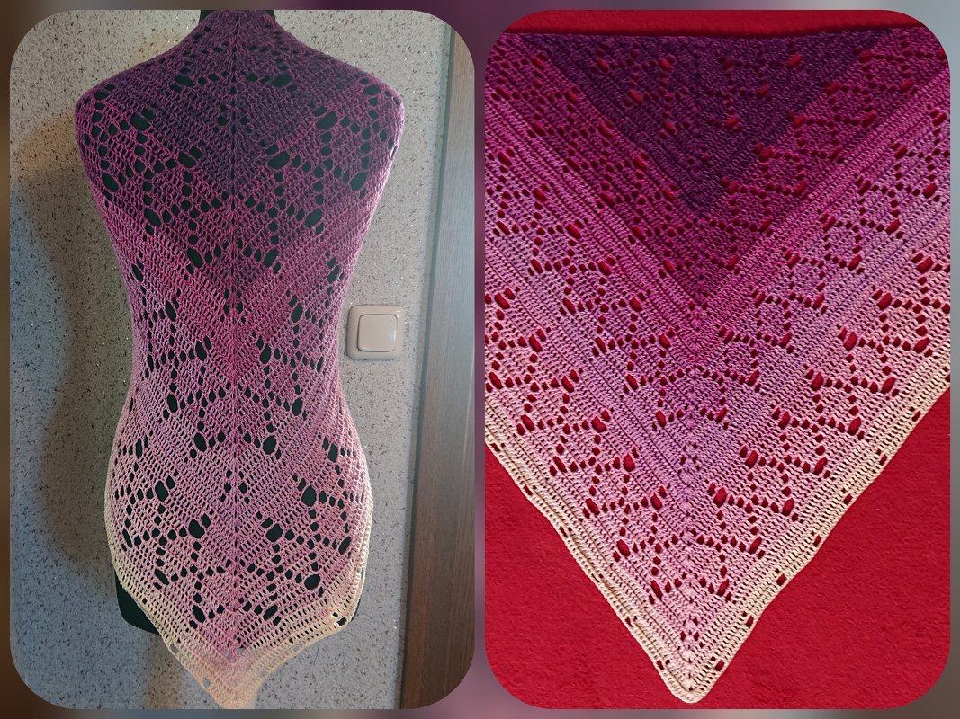 Tuch Zoe häkeln Häkeltuch Dreieckstuch