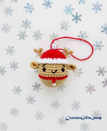 Crochet Pattern Christmas ornament Santa Claus and friends