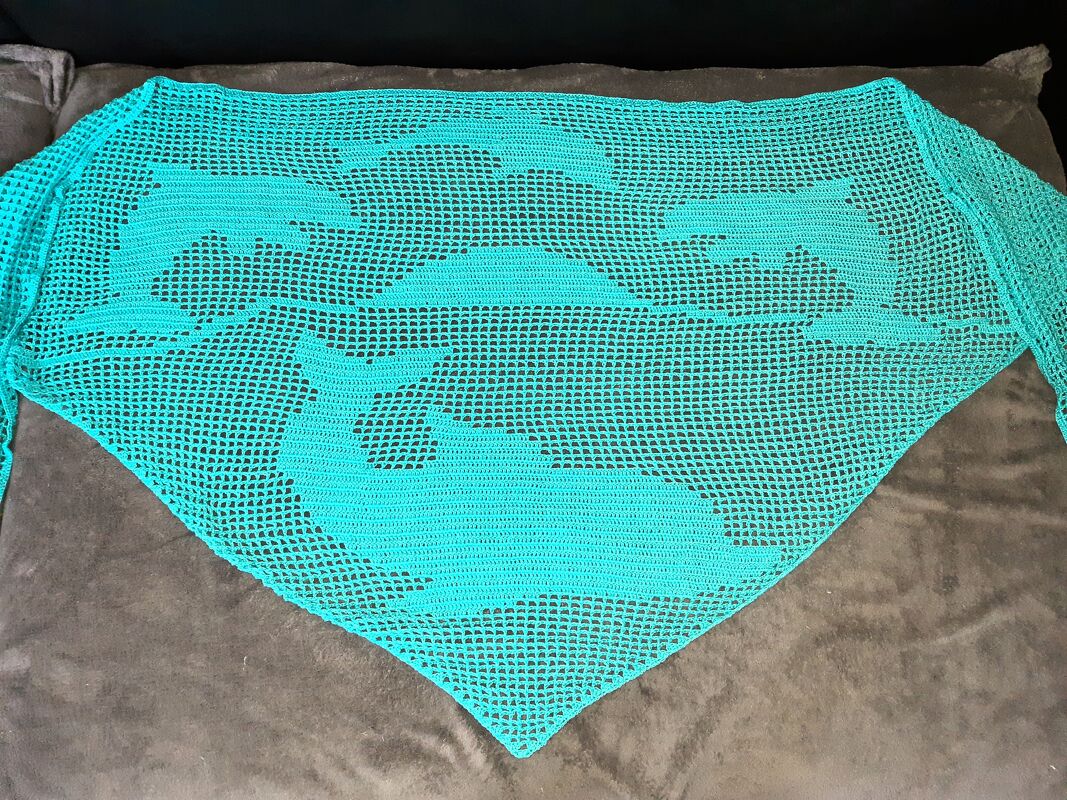 Anleitung Motivtuch Delfin