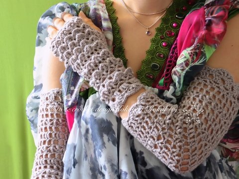 Anleitung Ellenbogen Stulpen