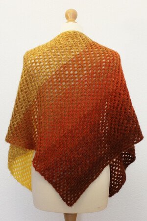 Tunisian Crochet Pattern "Zuckerwatte" Shawl