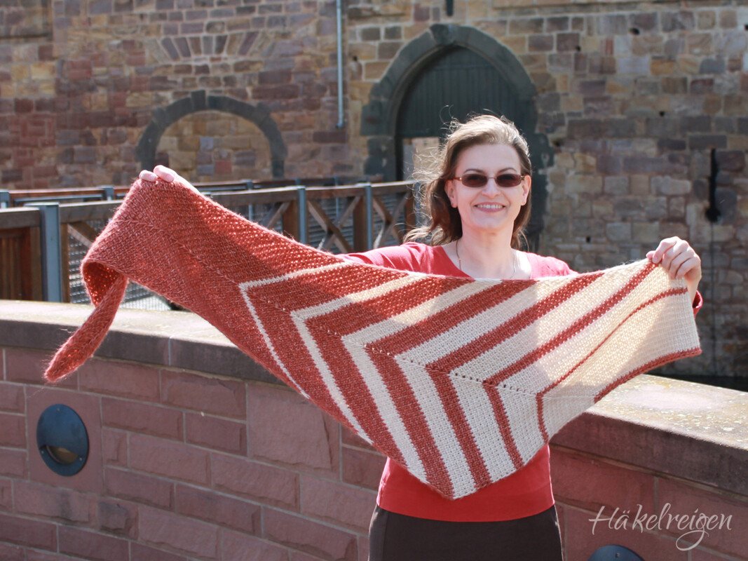 Tunisian Crochet Pattern "Meridia" Shawl