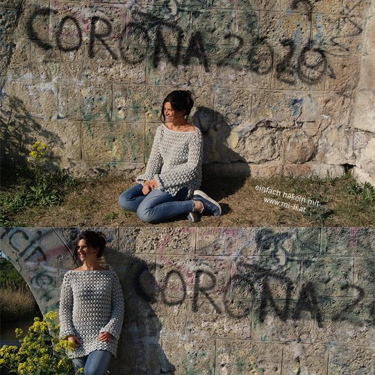 Pulli & Loop STAYHOME (Gr. S/M, L/XL - leicht alle Größen anzupassen)