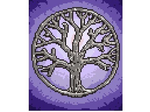 Häkelmuster * Yggdrasil in the MOON * Grafik für FM Decke