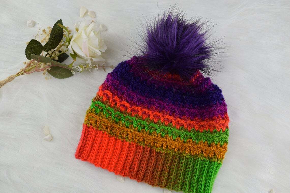 Crochet hat pattern-4 sizes- adult/teen,toddler,child,large adult - Image 6