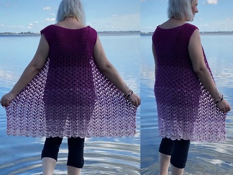 Häkelanleitung Weste "Magnolie"