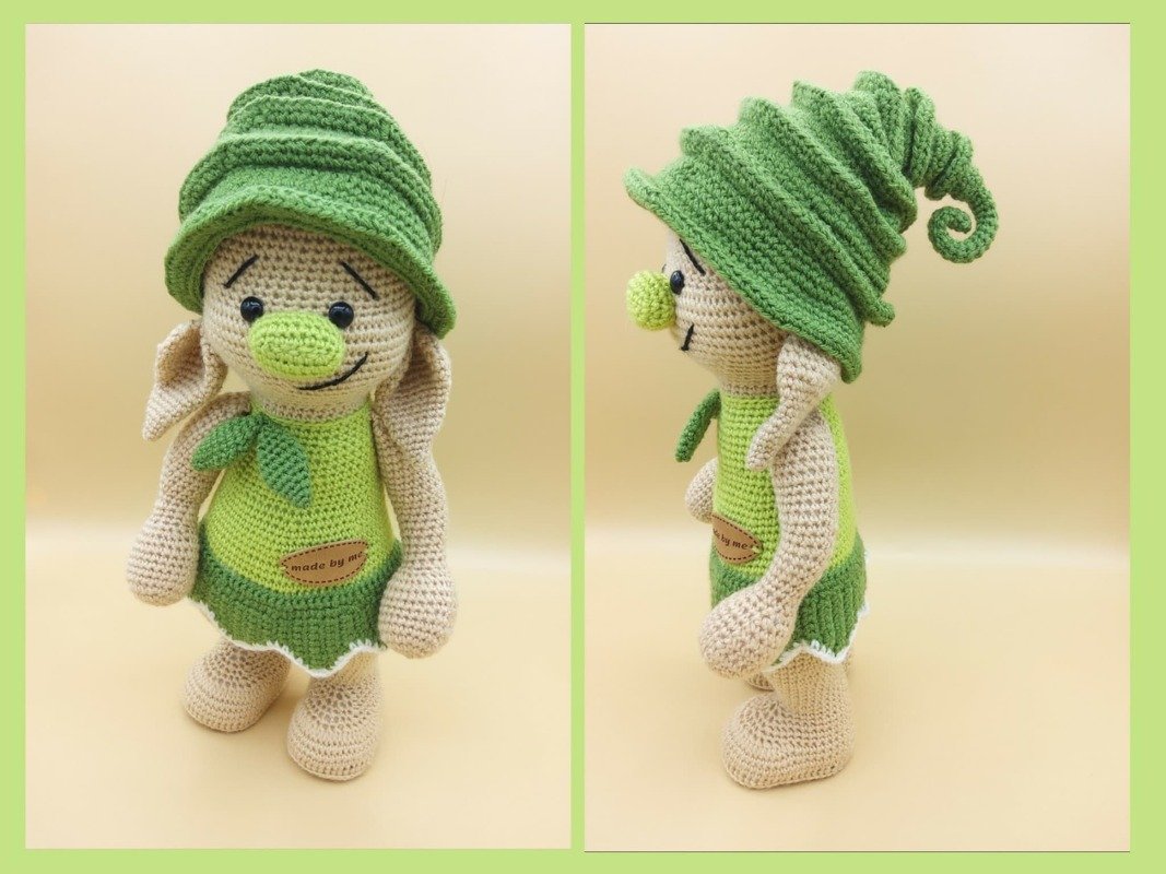 Häkelanleitung / Amigurumi / Calen, die Waldelfe