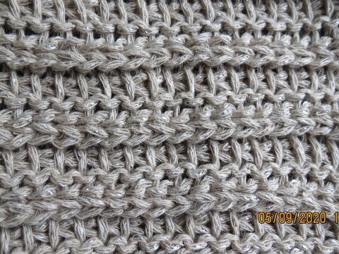 Anleitung Zwei tunesische Häkelmuster ohne Einrollen und Verziehen