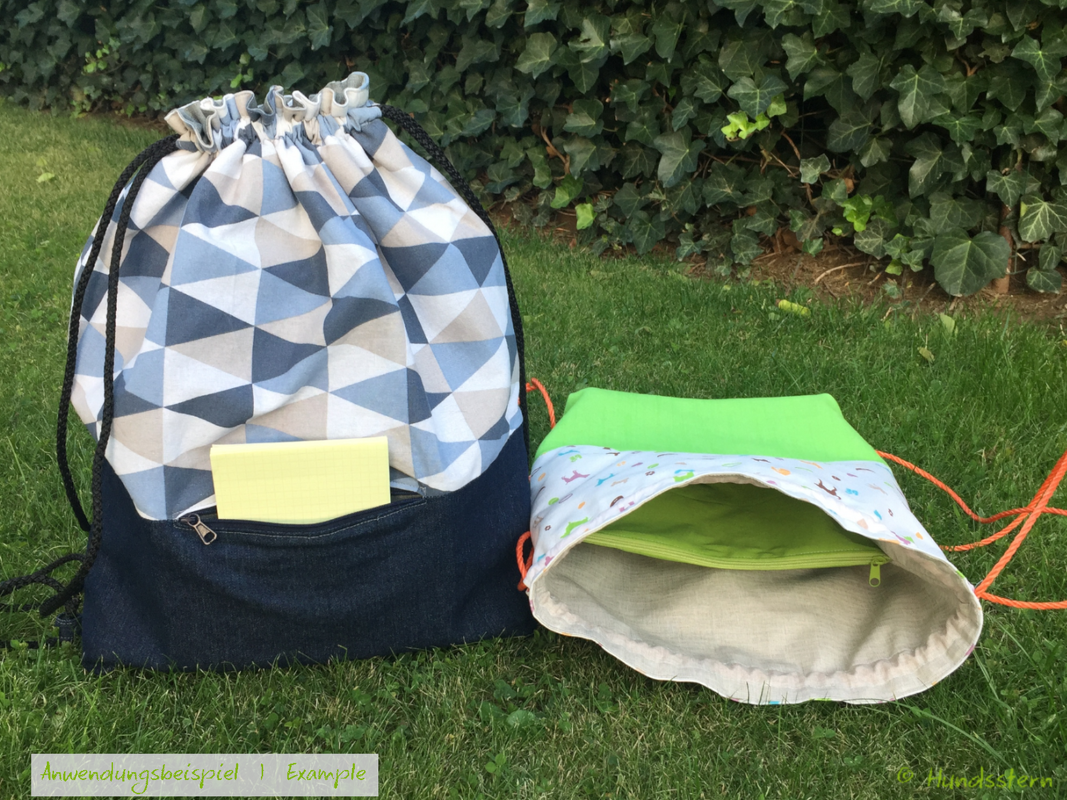 ALBY Drawstring Backpack, lined, in 2 sizes, sewing pattern - Image 14