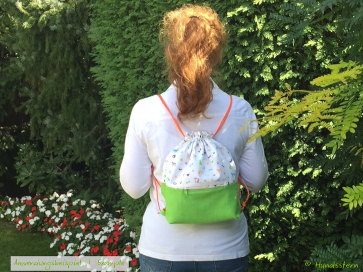 ALBY Beutelrucksack, gefüttert, 2 Größen. Nähanleitung+Schnitt