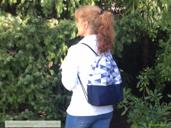 ALBY Drawstring Backpack, lined, in 2 sizes, sewing pattern