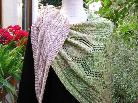 Strickanleitung Dreieckstuch "Feldrand"