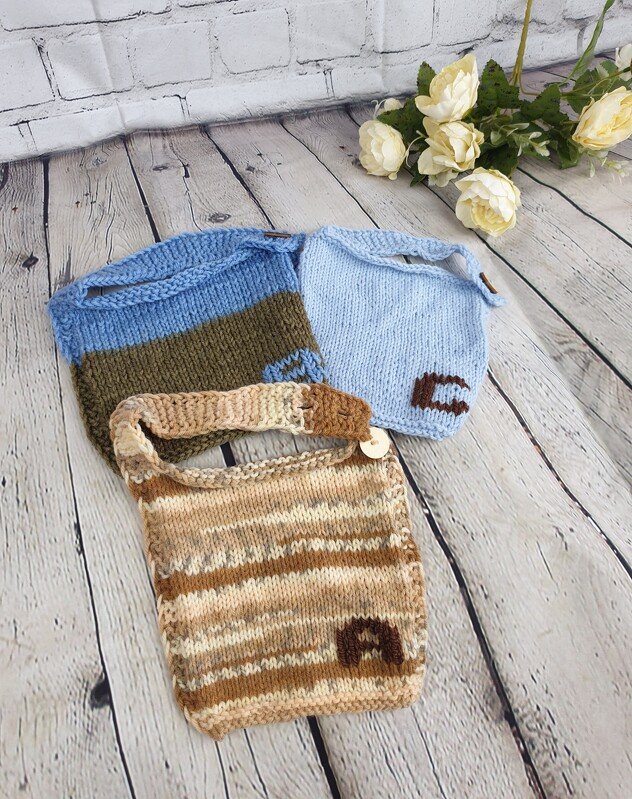 Pattern A B C personalisable Baby Bib