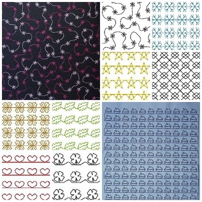 voll flächige Stickdatei zum Stoff besticken 13x18cm