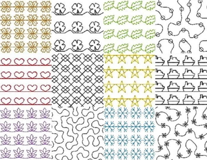 voll flächige Stickdatei zum Stoff besticken 13x18cm