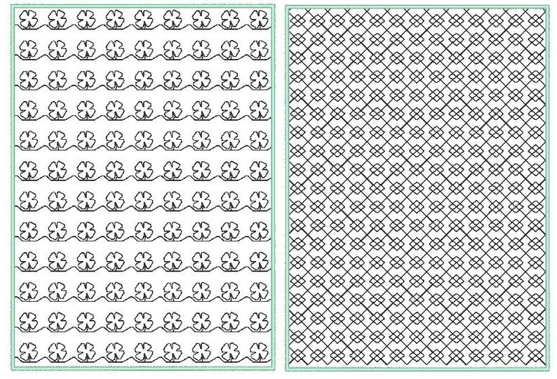 voll flächige Stickdatei zum Stoff besticken 13x18cm