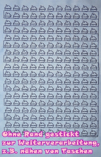 voll flächige Stickdatei zum Stoff besticken 16x26cm