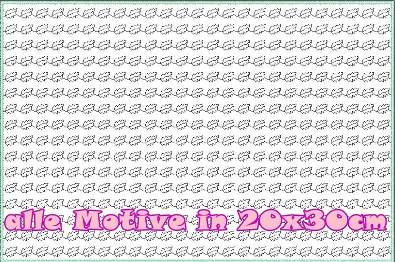 voll flächige Stickdatei zum Stoff besticken 20x30cm