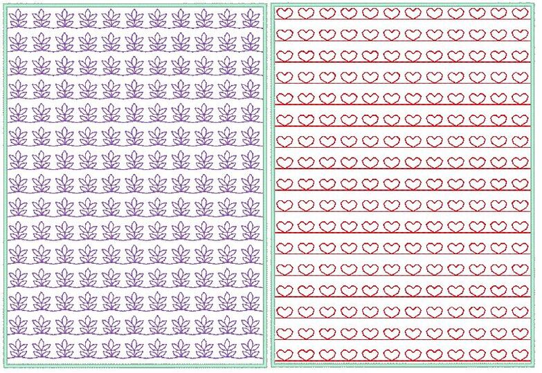 voll flächige Stickdatei zum Stoff besticken 20x30cm