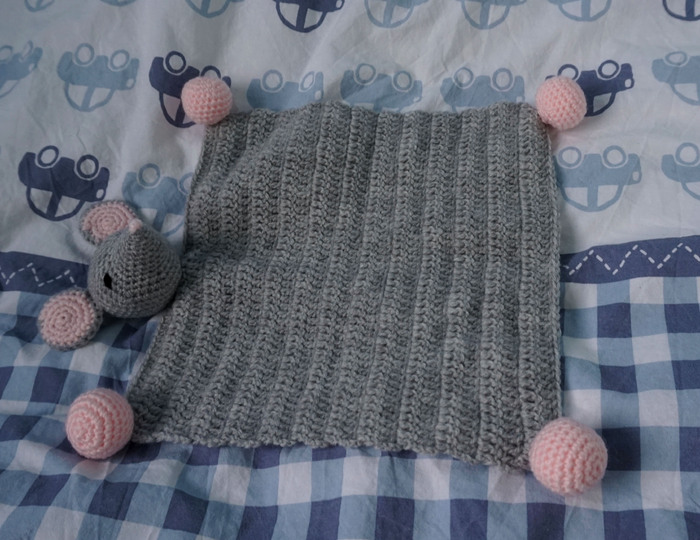 Häkelanleitung Schnuffeltuch Maus Leo