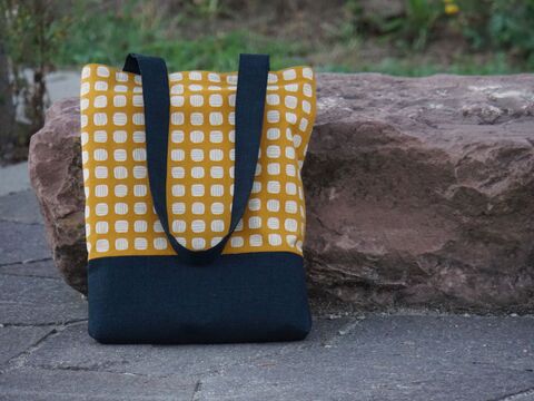 Nähanleitung Shopper Einkaufstasche Ida