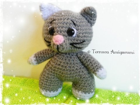 Crochet pattern cat PDF Ternura Amigurumi English- Deutsch- Dutch