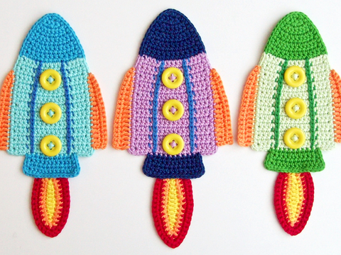 074DE Häkelanleitung Rakette Lesezeichen - Hausdeko PDF Zabelina CP