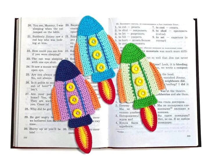 074DE Häkelanleitung Rakette Lesezeichen - Hausdeko PDF Zabelina CP